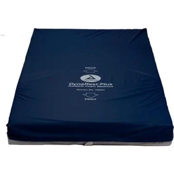 Dynarex DynaRest Plus Bariatric Foam Mattress, 48inL x 80inW x 6inH, Dynarex, Mfr#: 10432